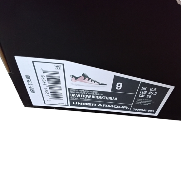 Under Armour Flow Breakthrough 4 Sneakers Womens Size 9 Comfy Casual Sporty - Picture 7 of 7